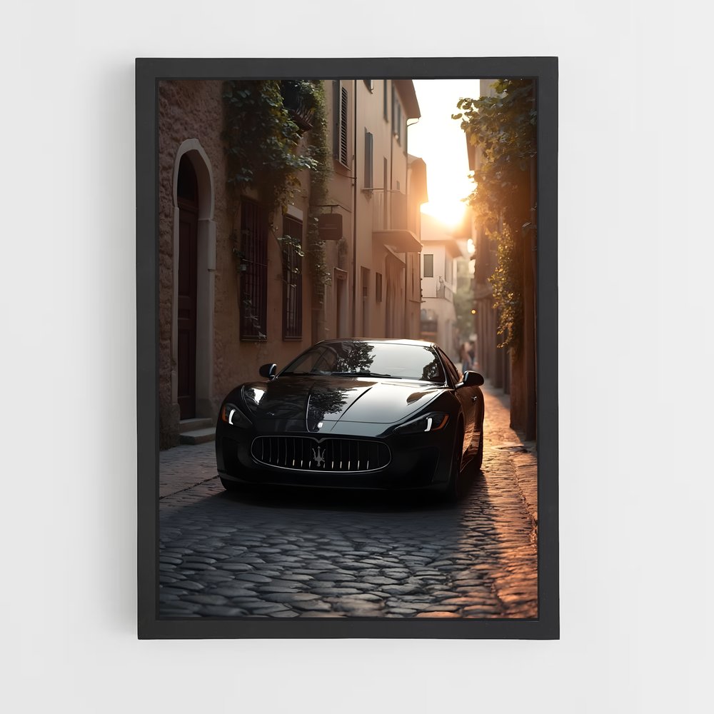 Poster Adrenaline Noir – affiche Maserati (vue 2)